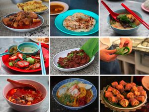 A collage of nine Malaysian dishes you should know.