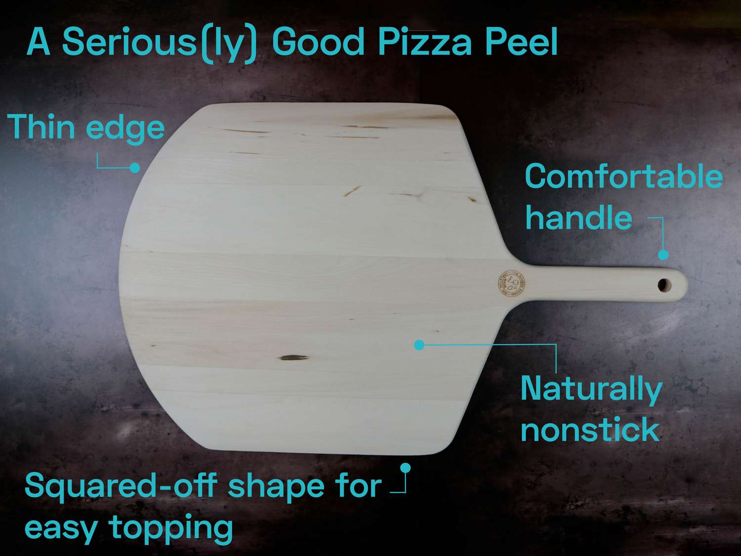 a diagram showing what to look for in a pizza peel