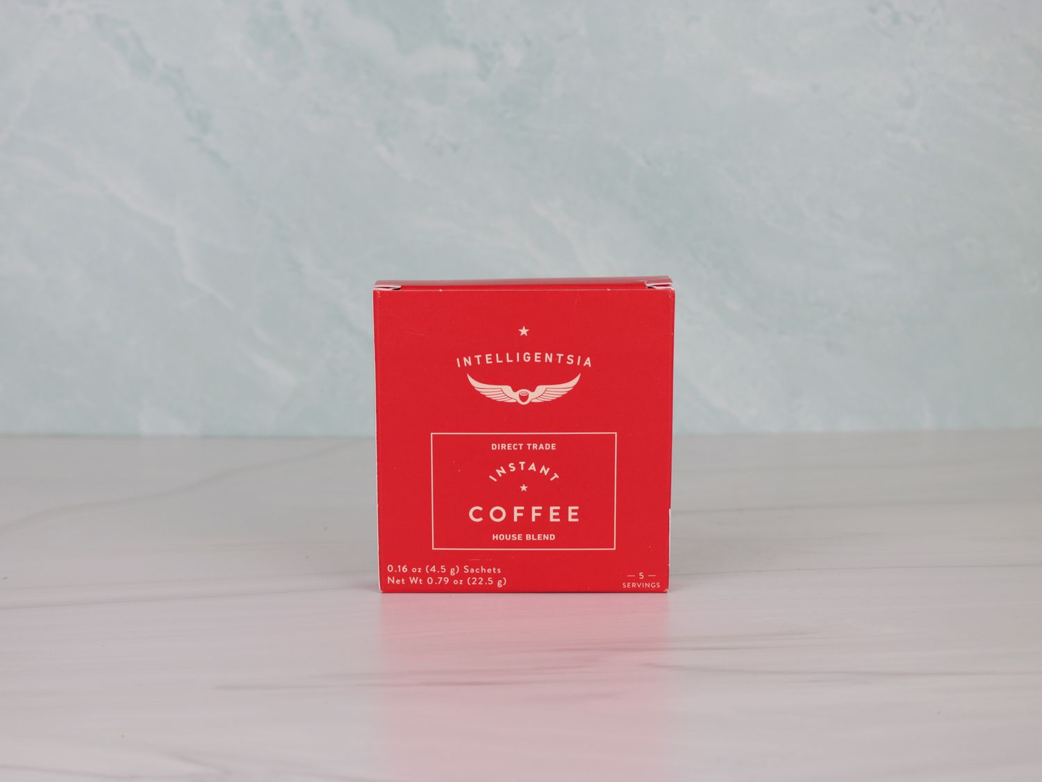 a box of Intelligentsia's House Blend instant coffee