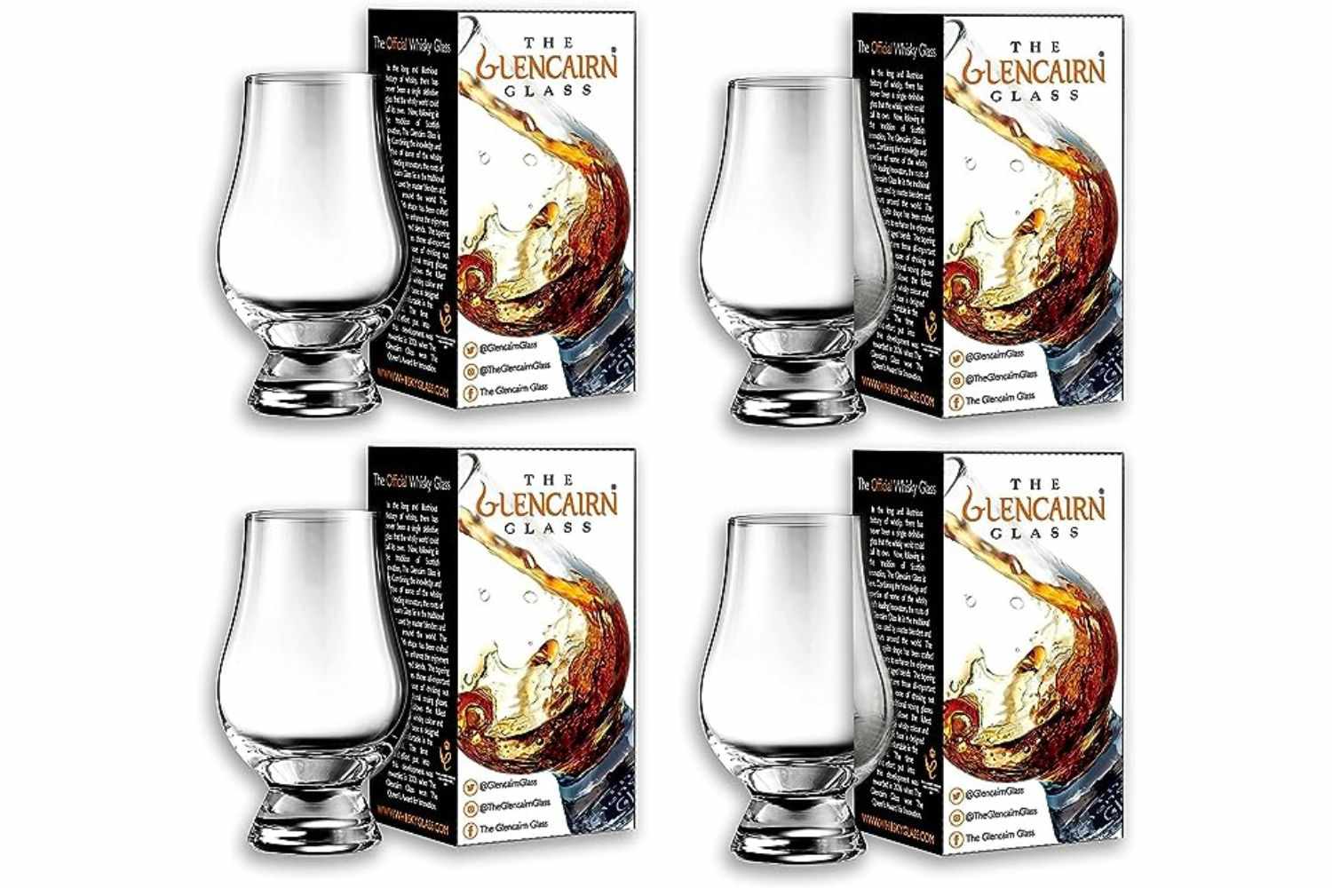 GLENCAIRN Whisky Glass in Gift Carton, Set of 4