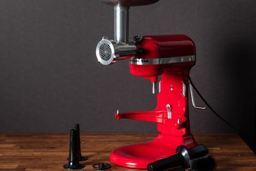 The KitchenAid stand mixer meat grinder attachment