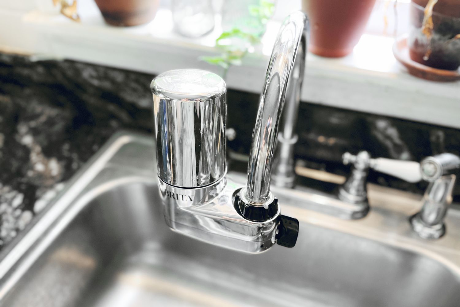 brita water filter on faucet