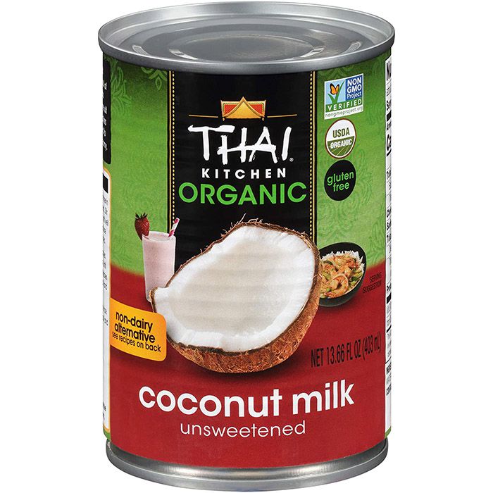 泰国厨房有机无糖椰奶，13.66液盎司(每盒6个)