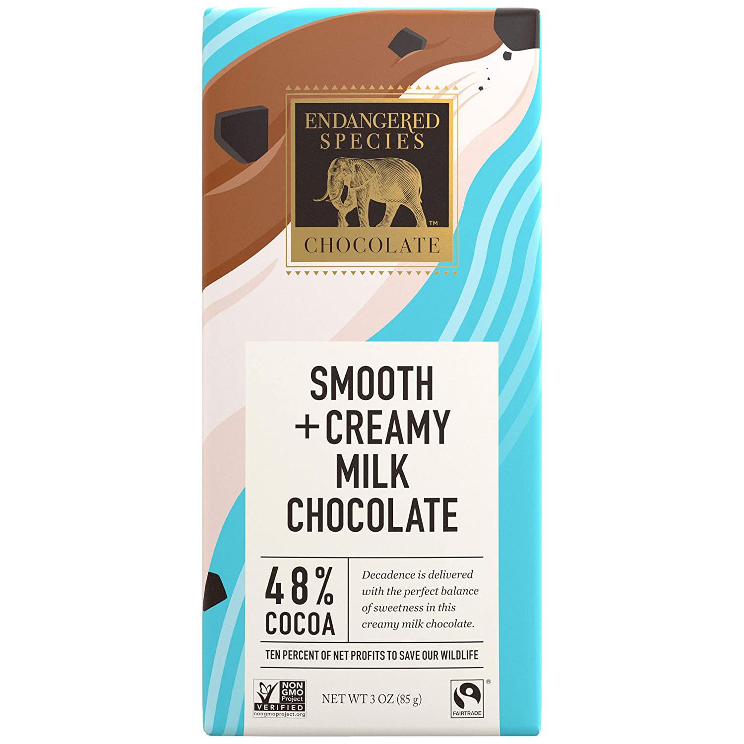 濒危物种48%牛奶巧克力棒(每盒12根)