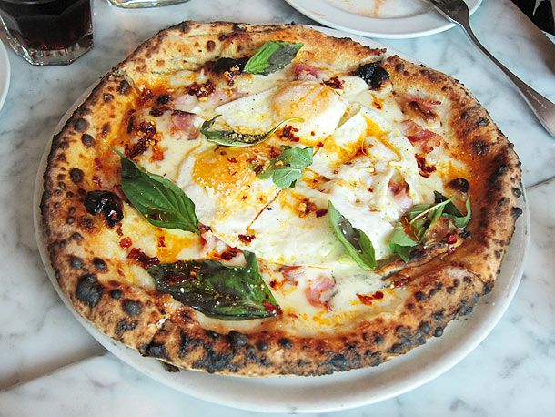 The Pizza Al'Uovo From Motorino, NYC