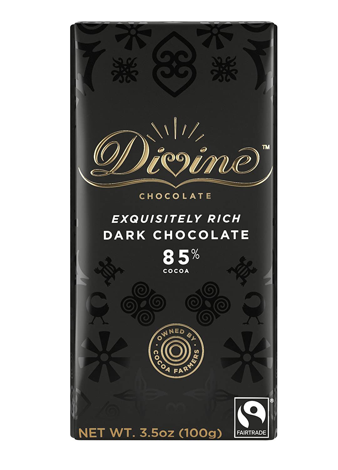 神圣巧克力85%黑巧克力棒(一包10个)