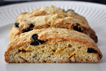 White Chocolate Cherry Almond Biscotti