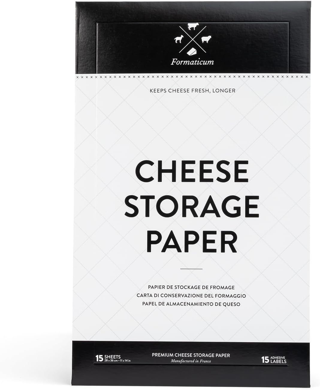 a package of cheese storage paper