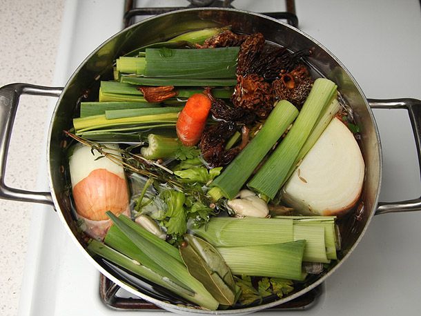 丰盛的蔬菜高汤
