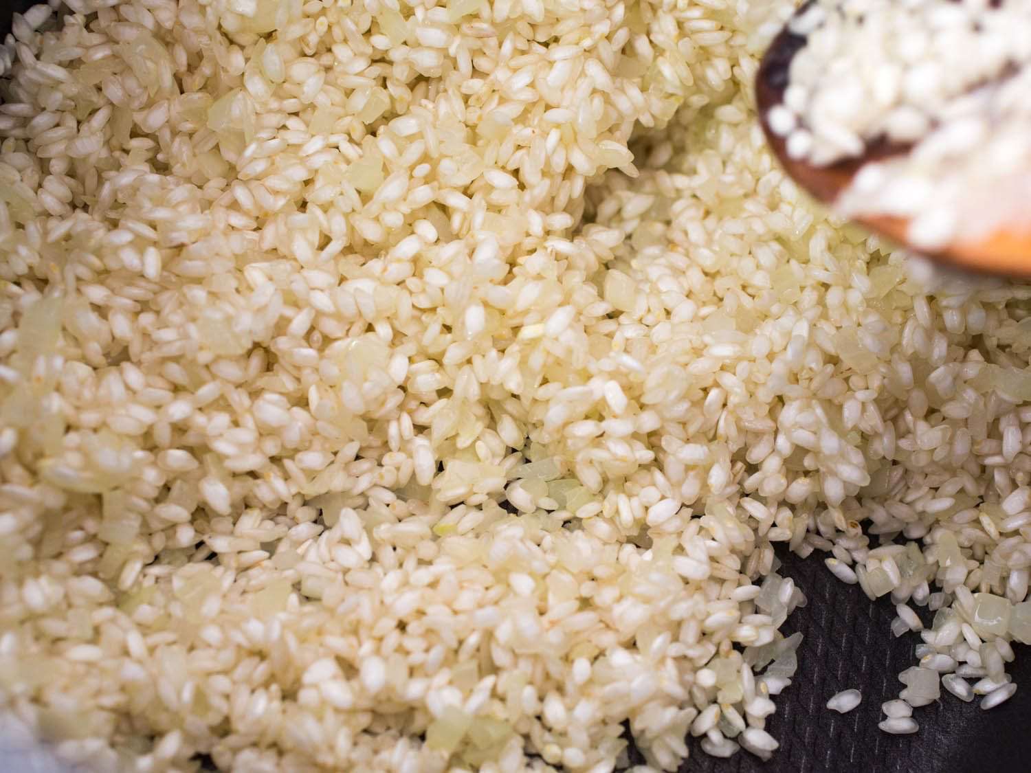 toasted rice for risotto