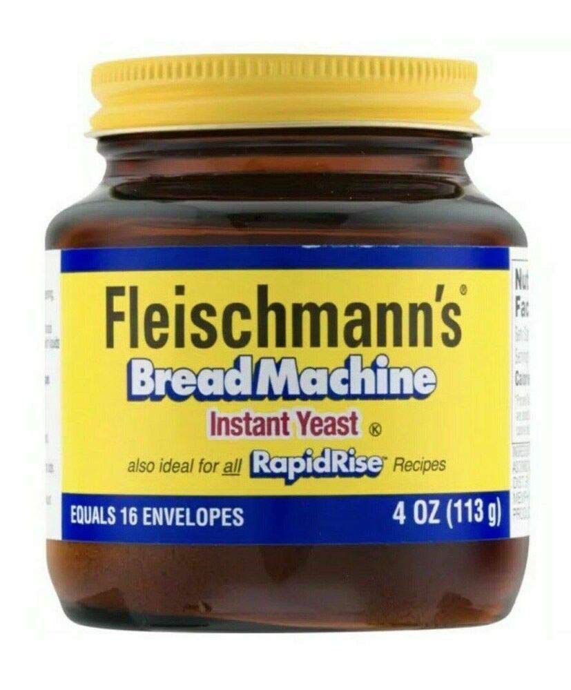 Fleischmann's面包机RapidRise即食酵母玻璃罐4盎司