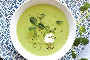 Sweet Pea Soup from Kitchen Confidence