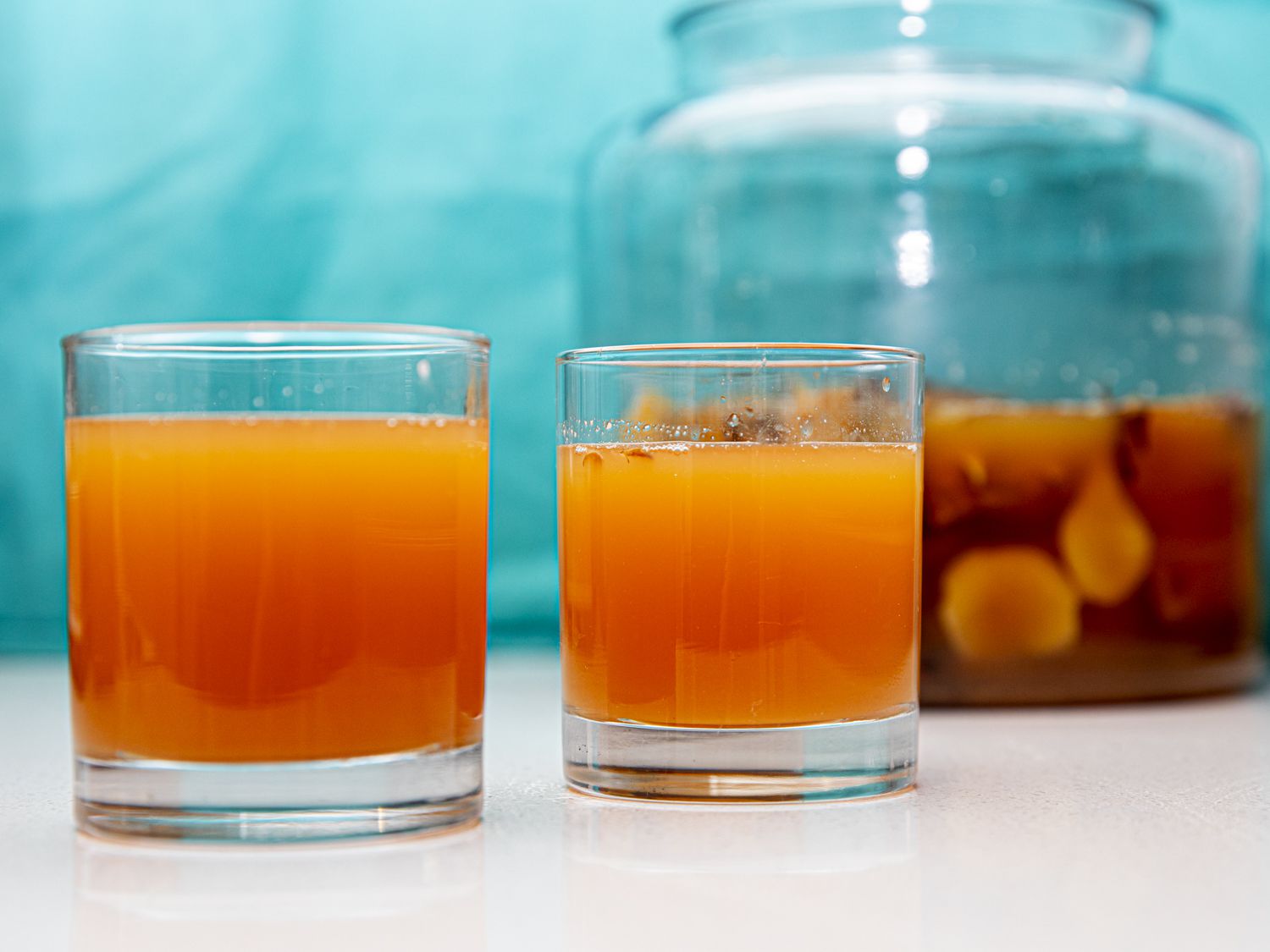 Two glasses of tepache