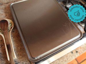 The Baking Steel Griddle on a countertop