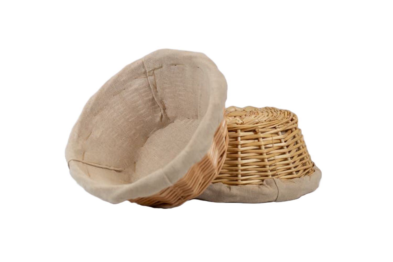 TMB Baking Round Proofing Basket Rattan With Liner