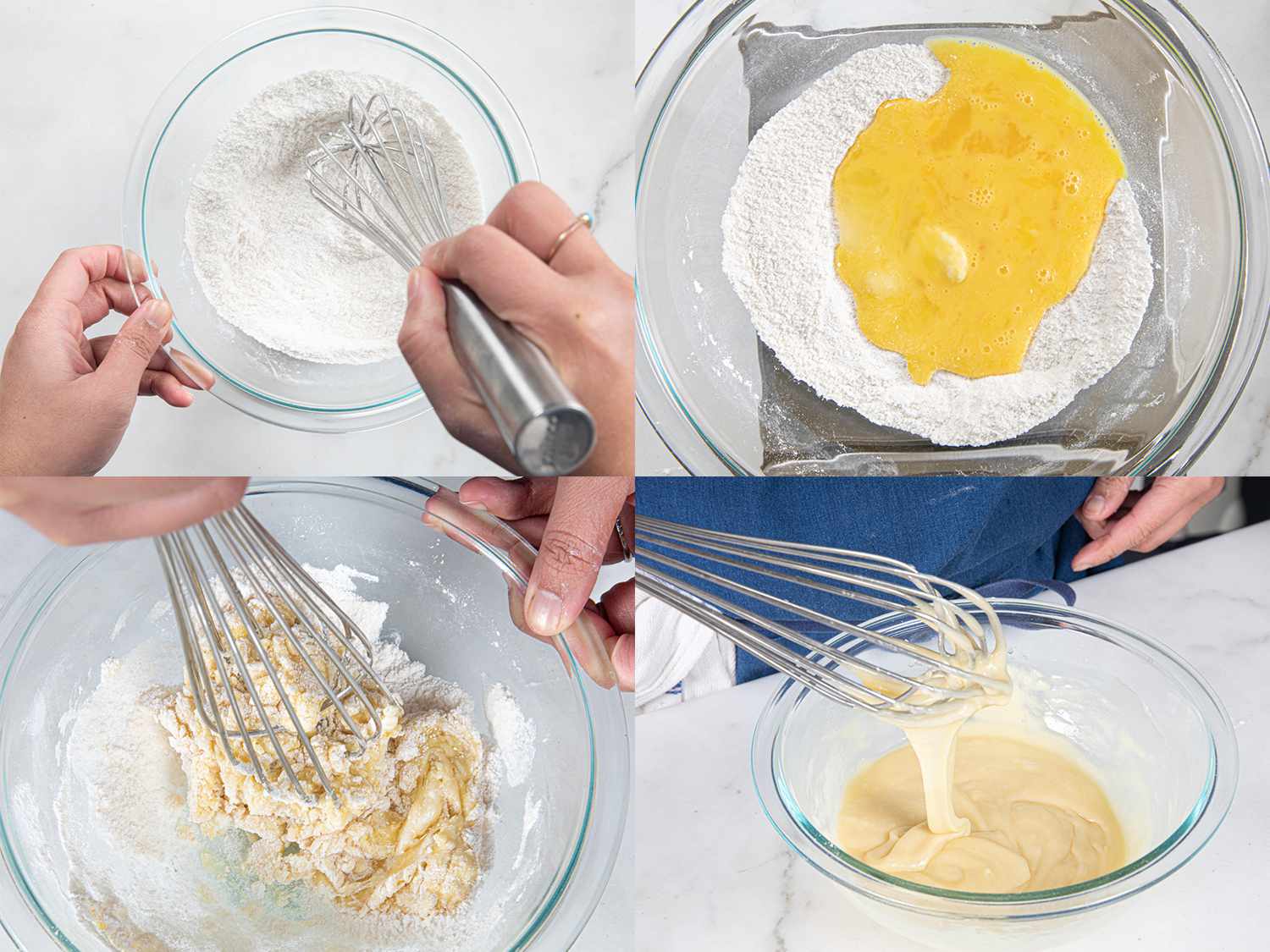 混合干的原料，加入鸡蛋，然后搅拌，直到形成丝状面糊。华体会应用下载
