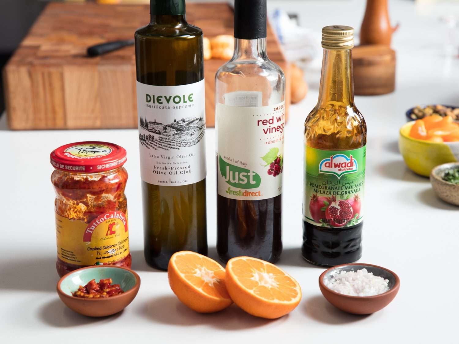 Ingredients for vinaigrette