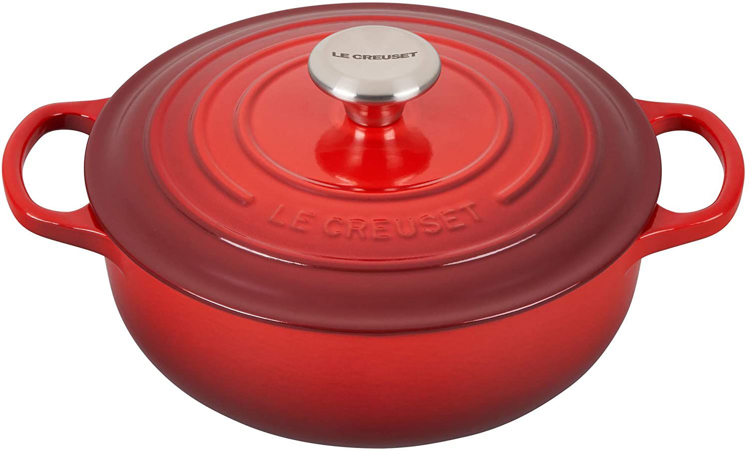 Le Creuset Enameled Cast Iron Signature Sauteuse Oven, 3.5 qt, Cerise