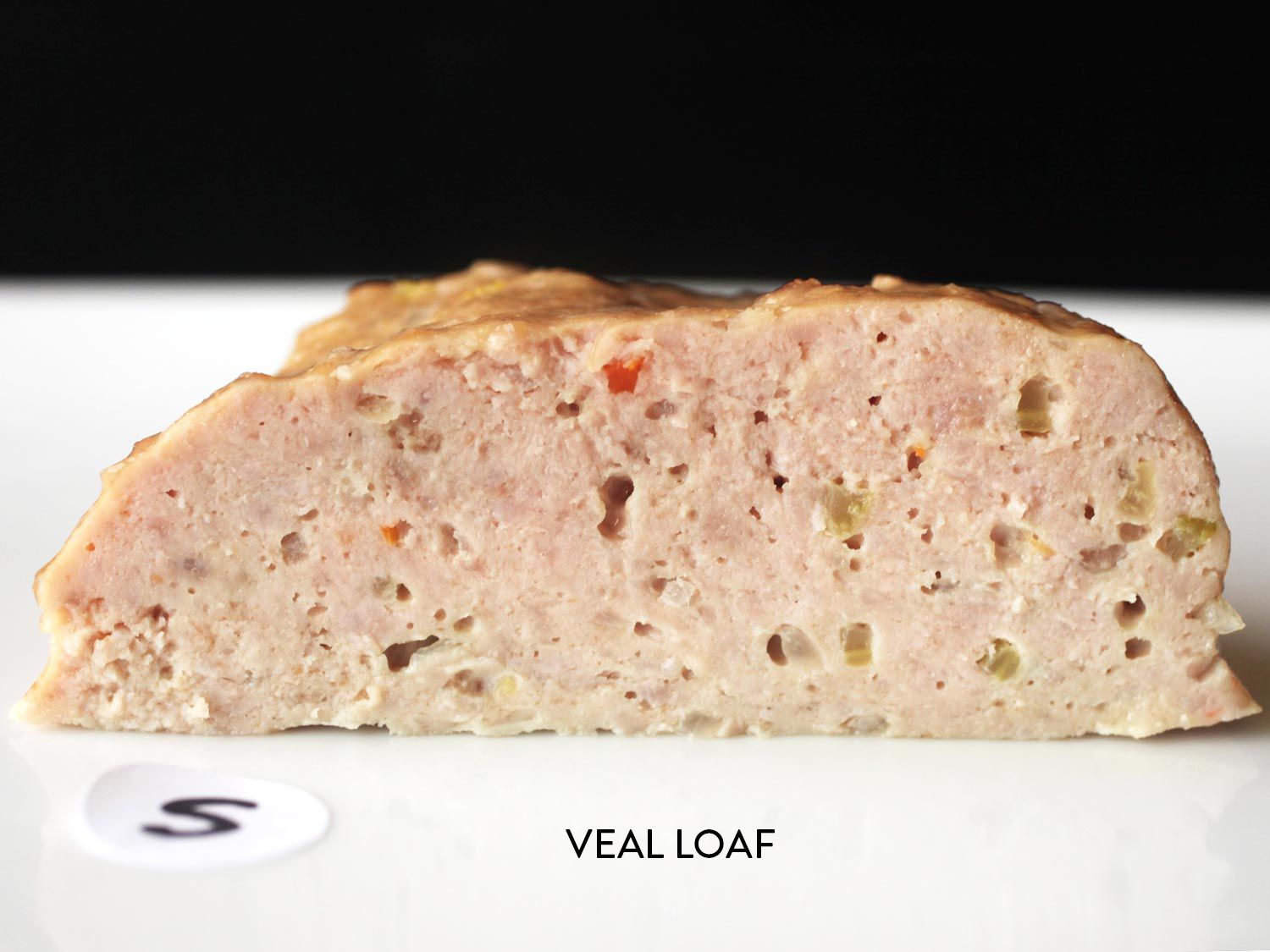 a cross-section of meatloaf made with all veal