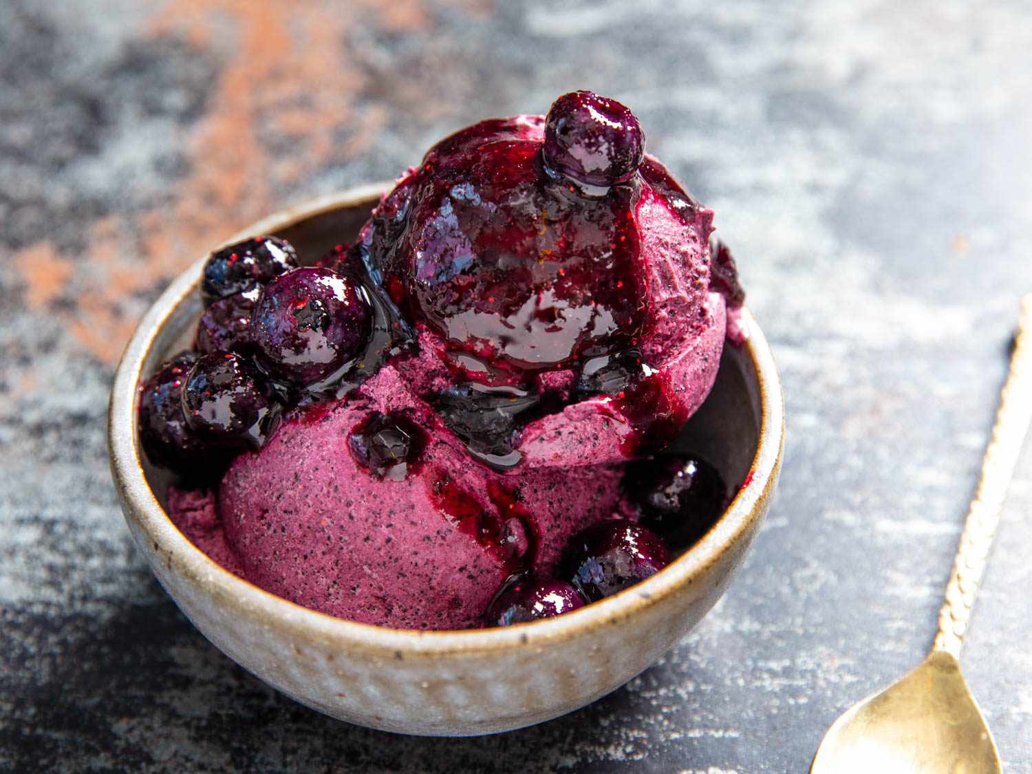 蓝莓蓝莓冰淇淋的味道
