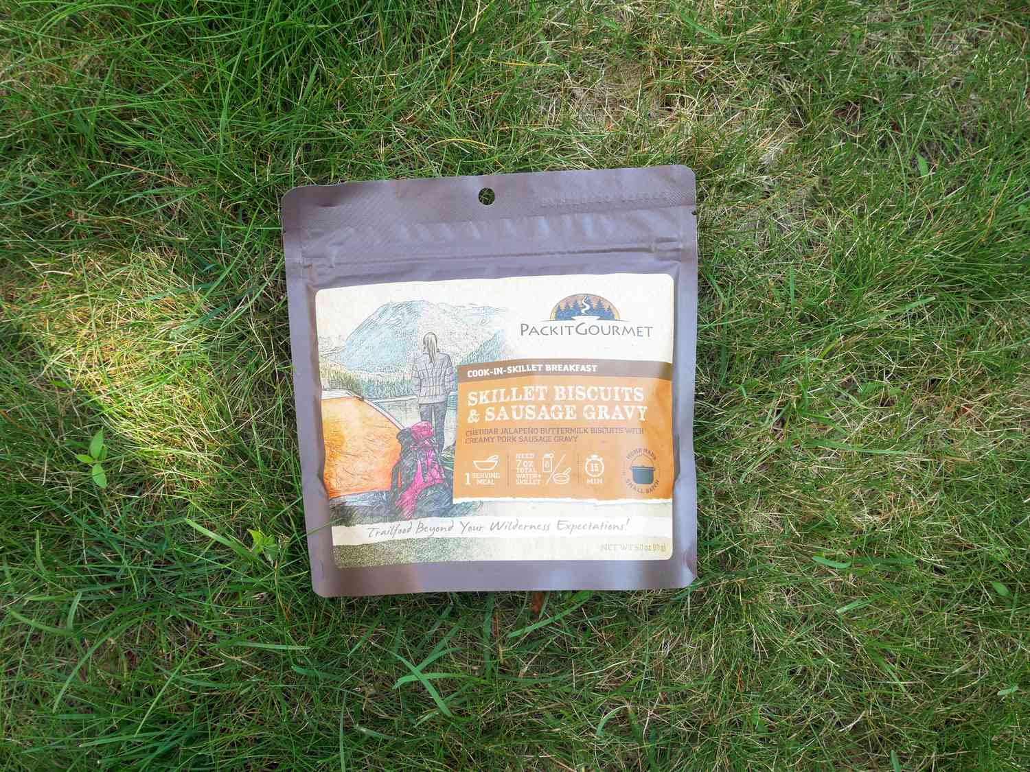 Packit Gourmet pouch on lawn