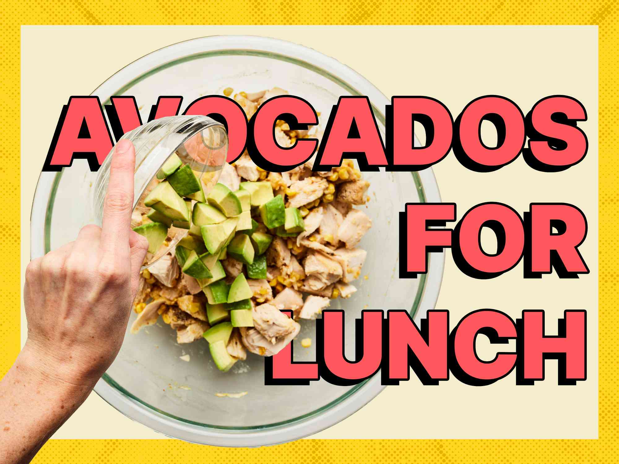 Avocado Graphic for Lunch section