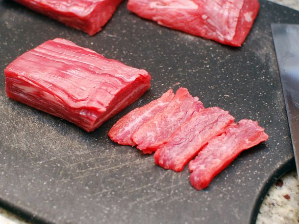 切牛肉炒菜
