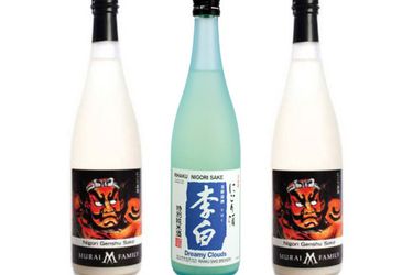 三瓶不同的日本清酒