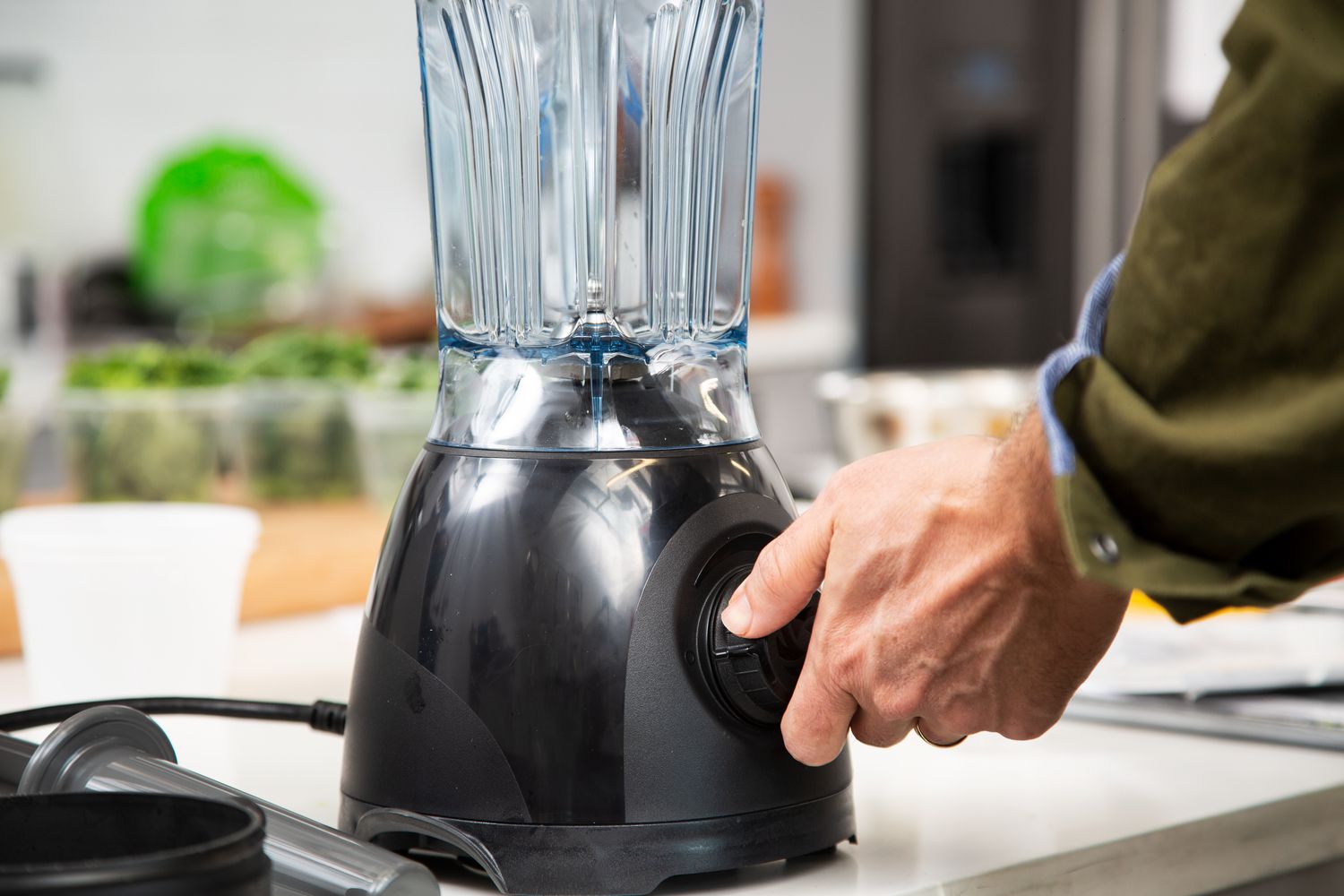 a close-up look at the Vitamix ONE's control panel