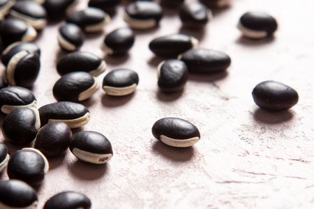 Close-up of njahi (Kenyan Black Beans)