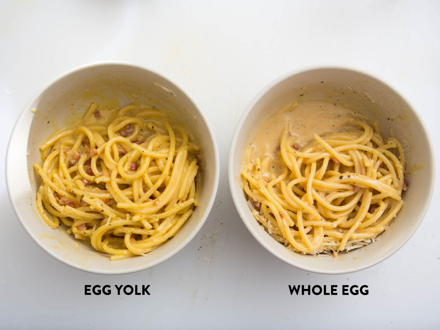 这是用蛋黄和全蛋做成的意大利面条。gydF4y2Ba