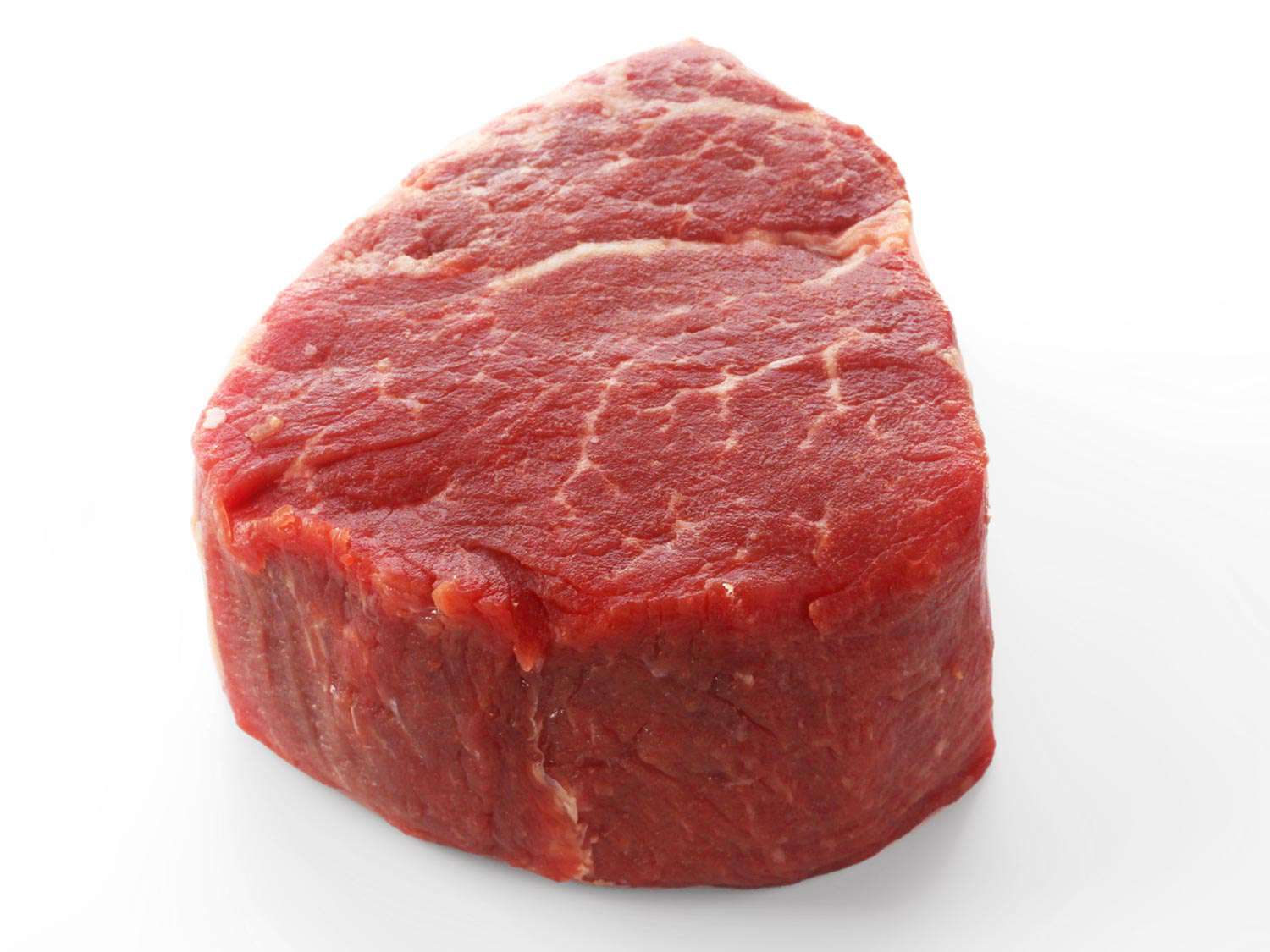A raw tenderloin steak
