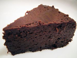 A slice of Easy Small Nemesis Chocolate Cake