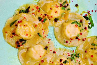 Lemon and Goat Cheese Ravioli