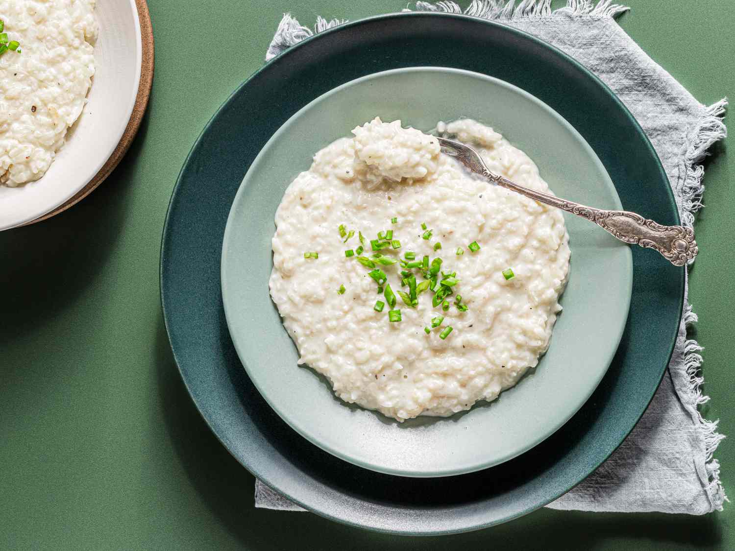 Overhead view of risotto