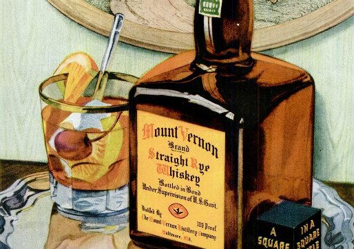 芒特弗农黑麦威士忌的历史广告