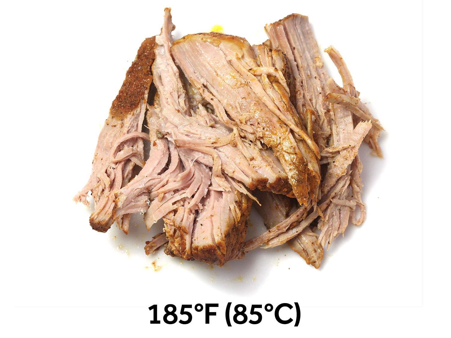 猪肩肉用真空蒸煮器煮至185F。