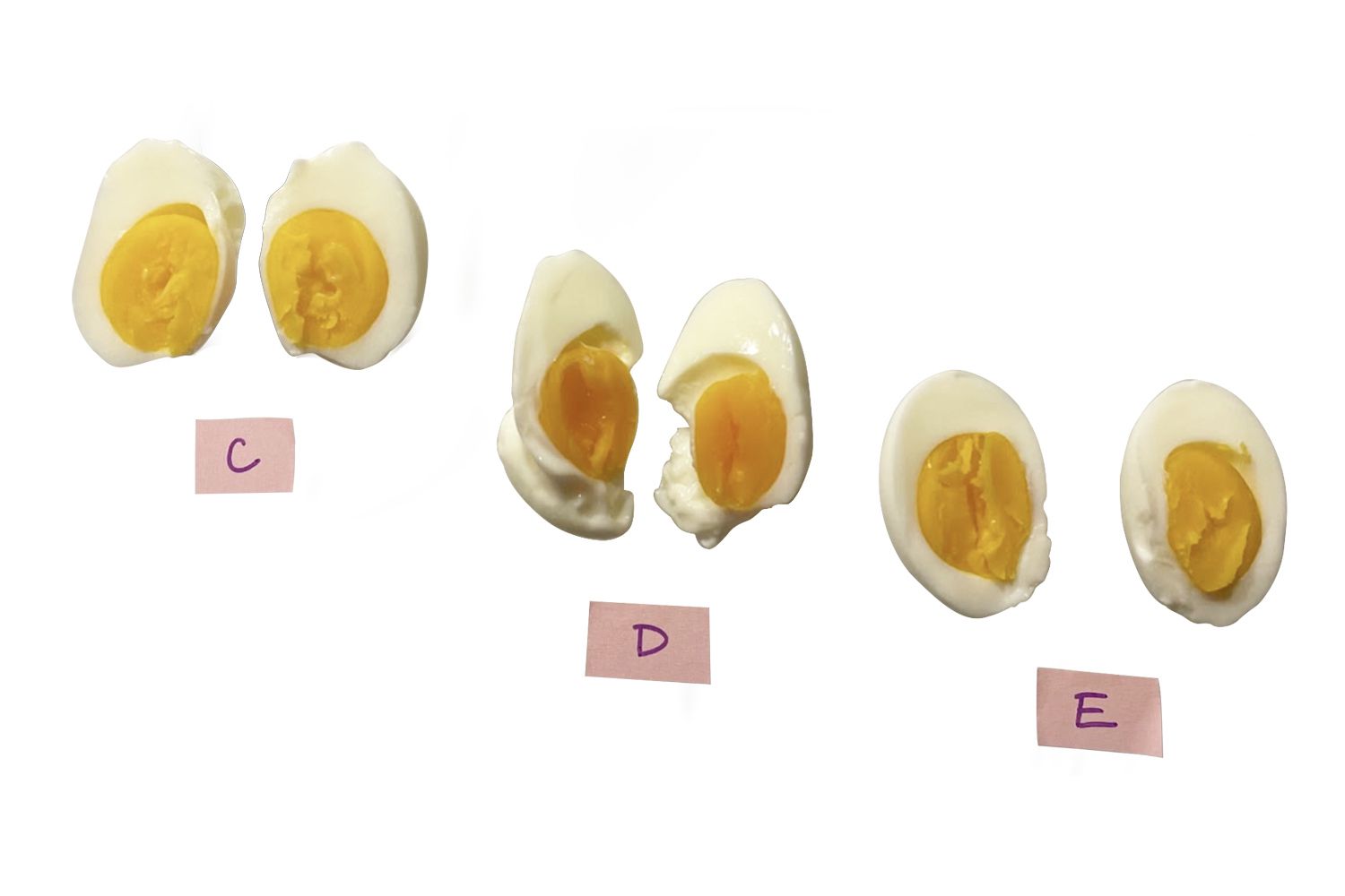 用不同的快煲煮熟程度不同的鸡蛋