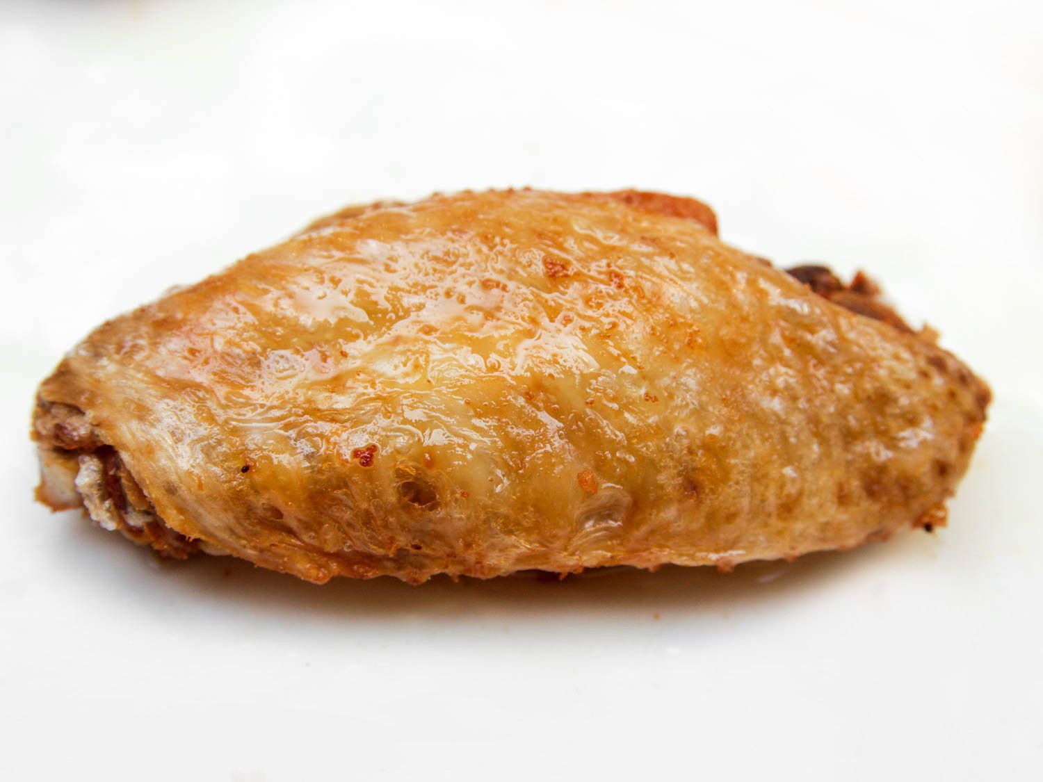 Single-fried chicken wing flat