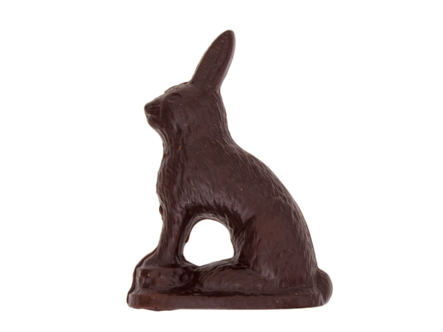A dark-chocolate Easter bunny from Harbor Sweets
