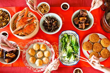 Mid-autumn festival feast