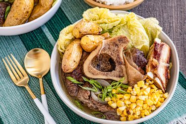 Bulalo served in a bowl