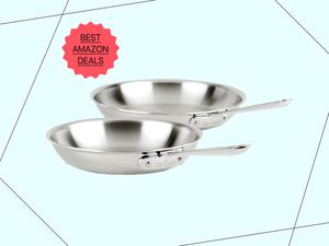 All-Clad 10 and 12-inch Stainless Steel Skillet Set