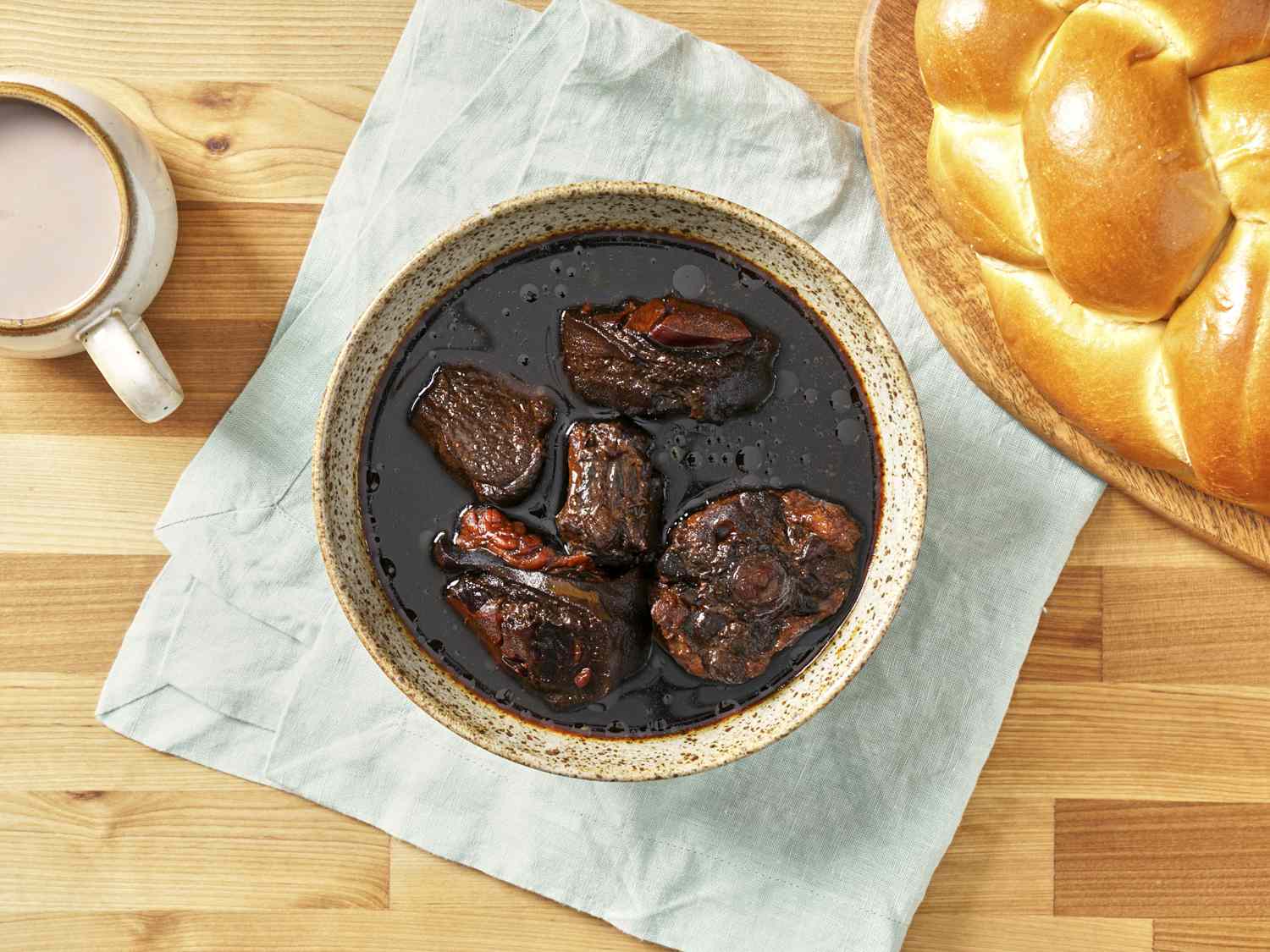 Pepperpot served with bread.