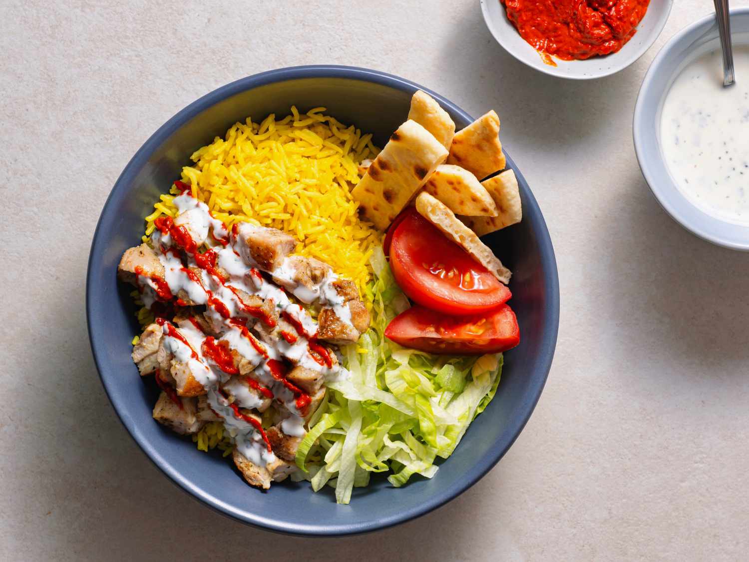 Halal cart-style chicken and rice