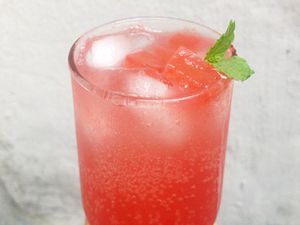 watermelon-mint shrub