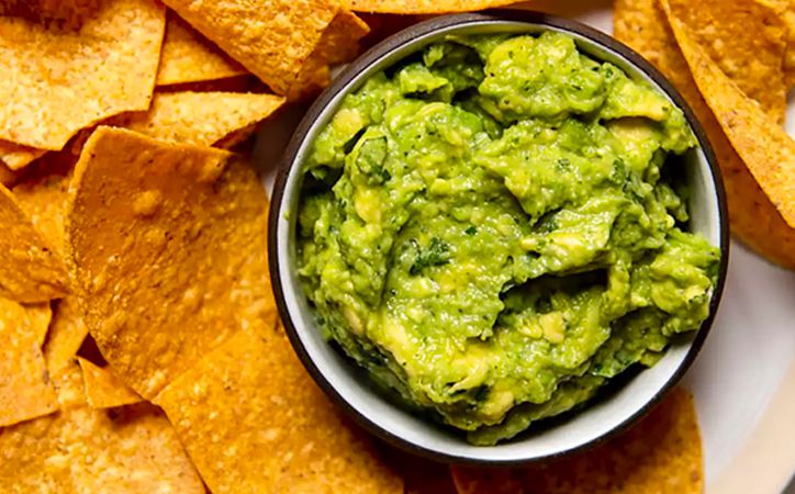 Close up of guacamole