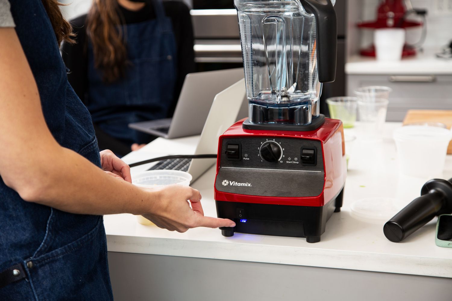 an empty vitamix 5300 sitting on the countertop