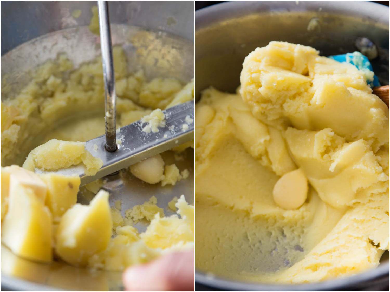 通过碾米机和奶酪混合的土豆拼贴画gydF4y2Ba