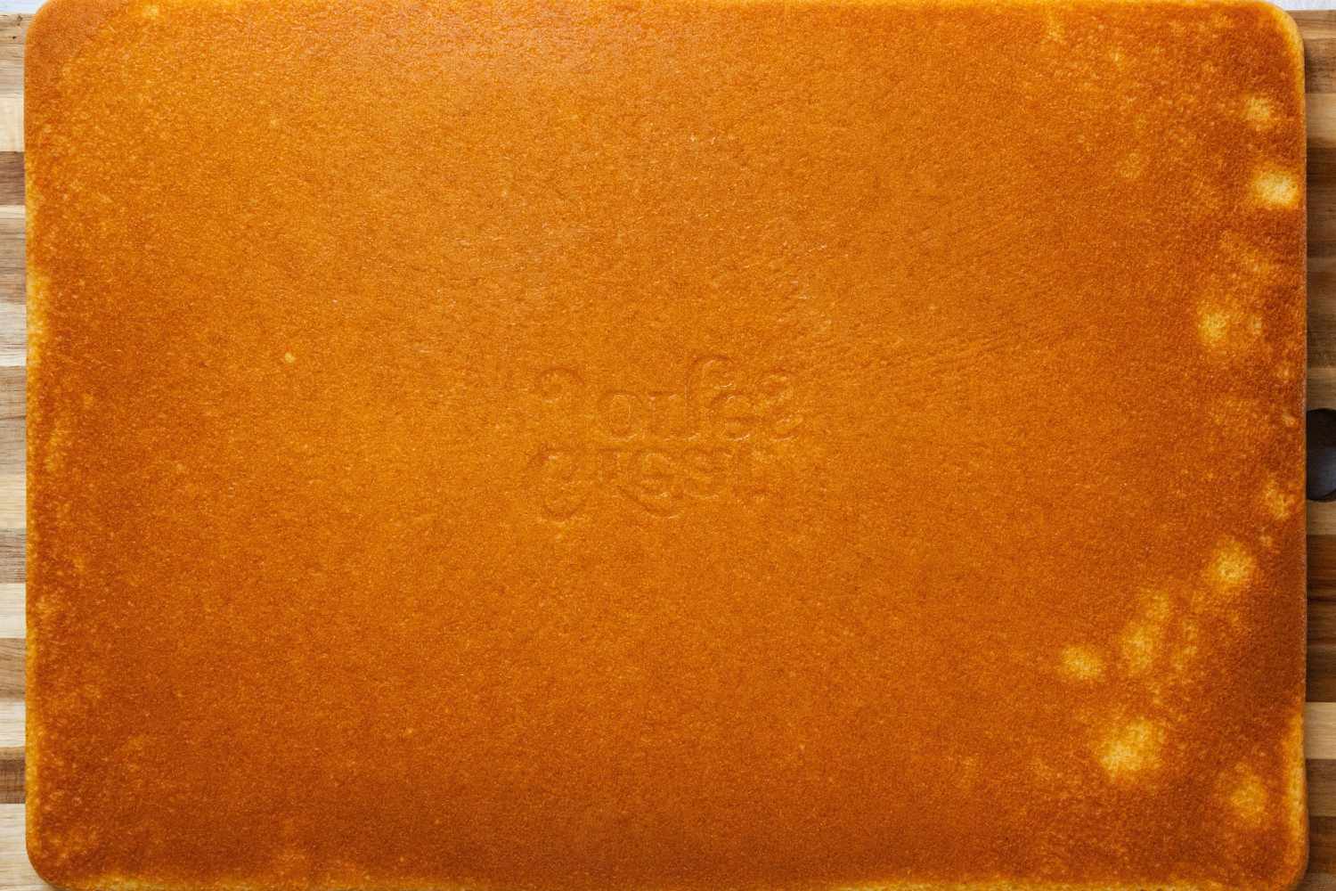 the logo for great jones was baked into the bottom of the cake